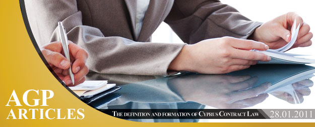 The definition and formation of Cyprus Contract Law