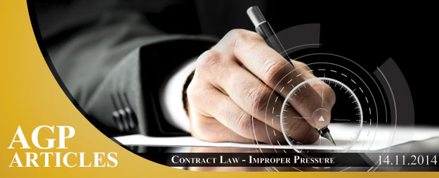 Cyprus Contract Law | Improper Pressure