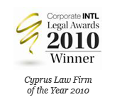 Corporate INTL Global Awards 2010 – Corporate Governance Law Firm of the Year Cyprus