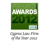 Standard Chartered Finance Awards 2012 – Cyprus Law Firm of the Year