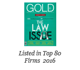 Top 80 Law Firms in Cyprus, 2016 Gold Magazine