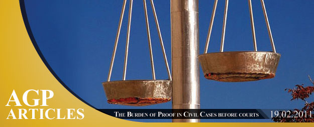 The Burden of Proof in Civil Cases before Courts in Cyprus