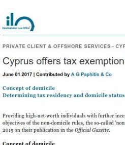 Cyprus offers tax exemption on worldwide income