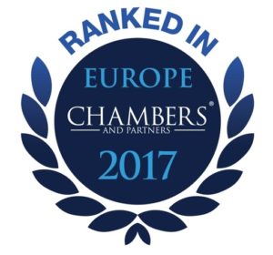 Ranked in Chambers Europe (Cyprus) 2017 – Dispute Resolution