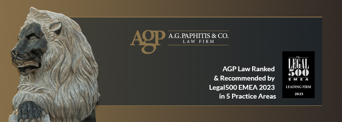 AGP Law Ranked & Recommended by Legal500 EMEA 2023 in 5 Practice Areas