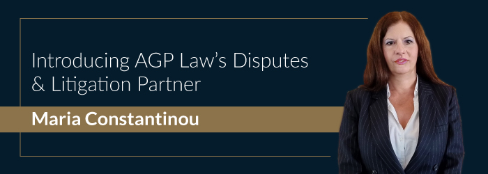 Introducing Our Team:  Meet Maria Constantinou, Partner in Disputes and Litigation