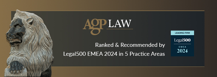 AGPLAW Ranked & Recommended by Legal500 EMEA 2024 in 5 Practice Areas