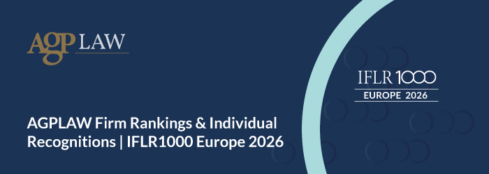 AGPLAW Recognized in IFLR1000 Europe 2026 Rankings